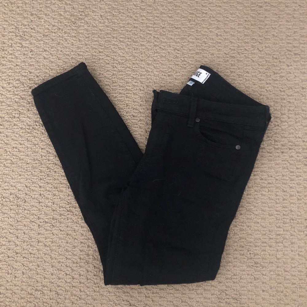 Paige Denim Verdugo Crop Black Pants